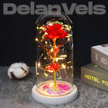 Rosa Eterna® Cúpula Vidro com LED